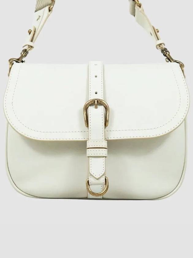 Buckle Leather Cross Bag Beige - GOLDEN GOOSE - BALAAN 2