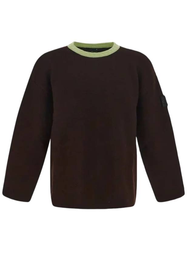 Shadow Project Crewneck Knit Top Brown - STONE ISLAND - BALAAN 1