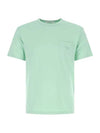 Tonal Fox Patch Short Sleeve Cotton T-Shirt Mist Green - MAISON KITSUNE - BALAAN 1