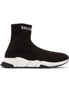 Speed ​​Logo High Top Sneakers Black - BALENCIAGA - BALAAN 2