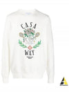 Men's Casa Way Cotton Sweatshirt White - CASABLANCA - BALAAN 2