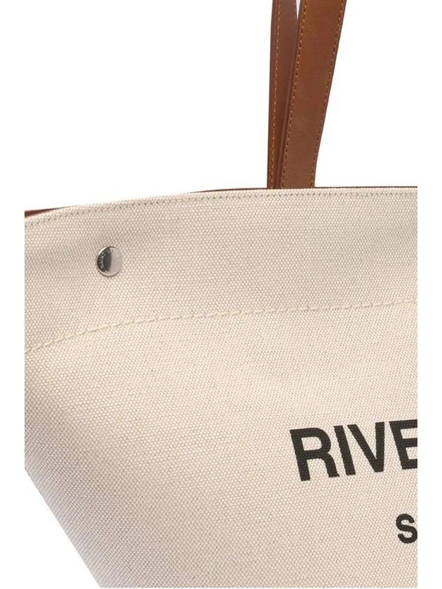 Rive Gauche Canvas Tote Bag Beige - SAINT LAURENT - BALAAN 5