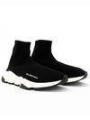 Men's Speedrunner High Top Sneakers Black White - BALENCIAGA - BALAAN 3