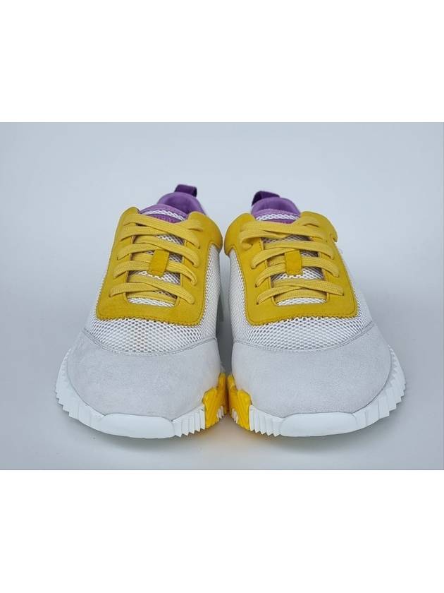 Bouncing Mesh Low Top Sneakers White Purple - HERMES - BALAAN 5