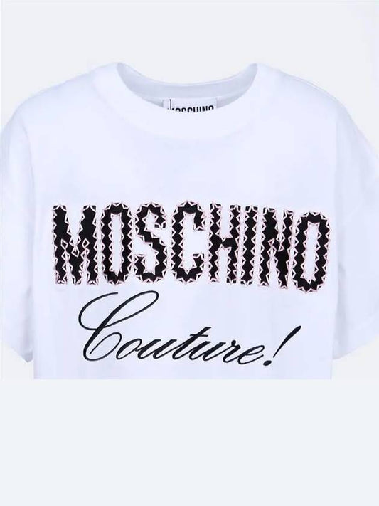 Couture logo detail dress A04520441 1001 - MOSCHINO - BALAAN 2