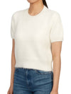 Crop Brushed Alpaca Knit Top White - MAISON MARGIELA - BALAAN 3