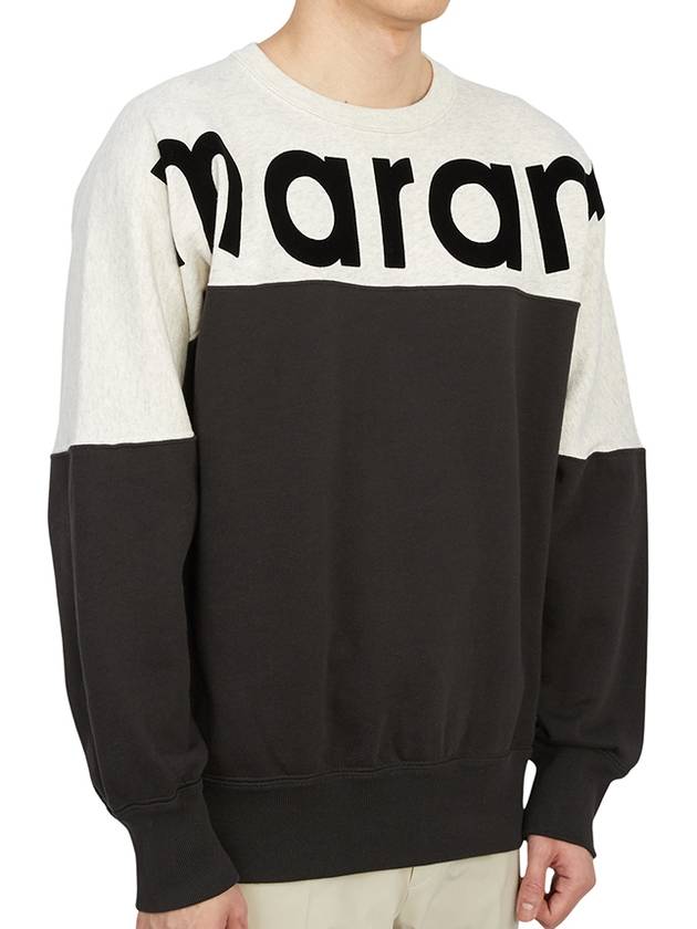 Howley Two Tone Logo Sweatshirt Faded Black - ISABEL MARANT - BALAAN 4