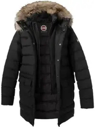 Fur Hooded Down Padding Black - COLMAR - BALAAN 1