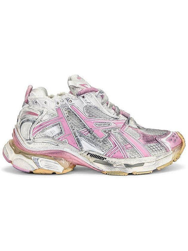 Runner Low Top Sneakers White Pink - BALENCIAGA - BALAAN 1