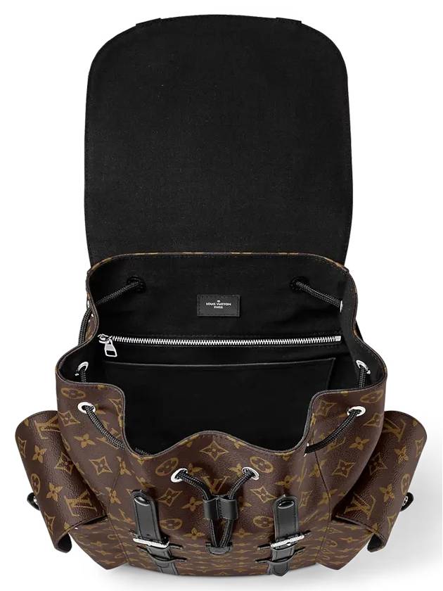 Christopher MM Monogram Macassar Canvas Backpack Brown - LOUIS VUITTON - BALAAN 4