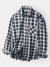 Flannel check shirt navy - INDUST - BALAAN 8