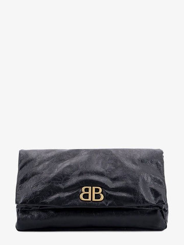 24 ss leather clutch WITH FRONTAL BB monogram 7861982AAR81000 B0651092328 - BALENCIAGA - BALAAN 1