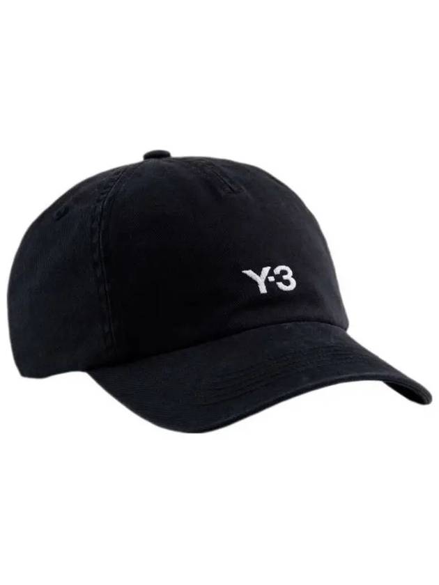 Embroidered Logo Ball Cap Black - Y-3 - BALAAN 3