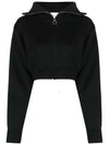 Women's High Neck Crop Cardigan Black - ISABEL MARANT - BALAAN 2