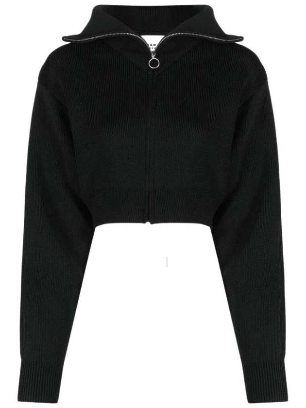 Women's High Neck Crop Cardigan Black - ISABEL MARANT - BALAAN 2