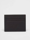 Saffiano Leather Triangle Logo Card Wallet Black Gold - PRADA - BALAAN 3