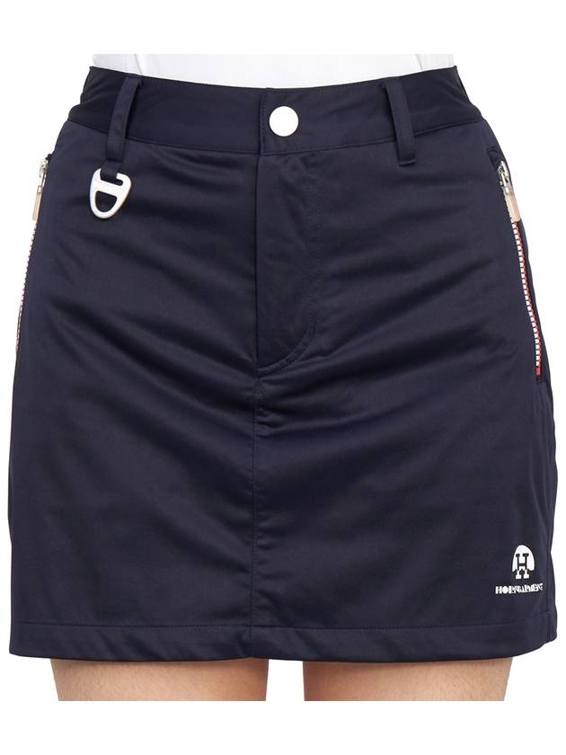 Icon Zip Skirt Navy - HORN GARMENT - BALAAN 7