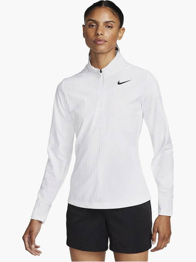 Dri-Fit ADV Tour Half Zip Long Sleeve T-Shirt White - NIKE - BALAAN 2