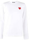 Red Wappen Round Neck Long Sleeve T-Shirt P1 T117 2 White - COMME DES GARCONS - BALAAN 2