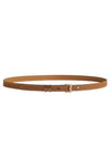 Women's Pop H 15mm Leather Belt Brown - HERMES - BALAAN 2