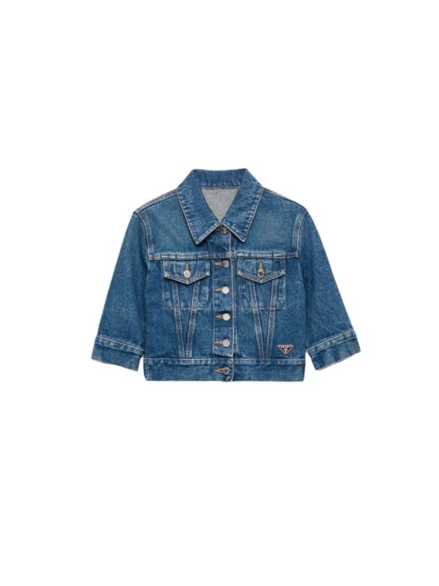 Denim Jacket GFB316SOOO 12OY F0008 BLU - PRADA - BALAAN 1