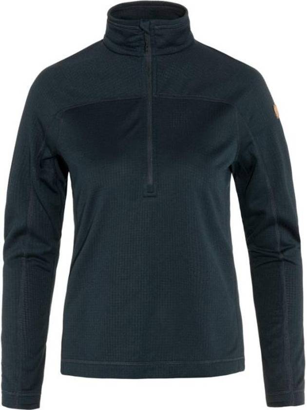 Men's Abisko Lite Fleece Half Zip Sweater Dark Navy - FJALL RAVEN - BALAAN 2