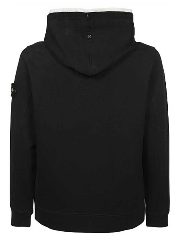 Wappen Patch Cotton Hoodie Black - STONE ISLAND - BALAAN 7