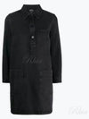 Women's Arelia Denim Short Dress Black - A.P.C. - BALAAN 2