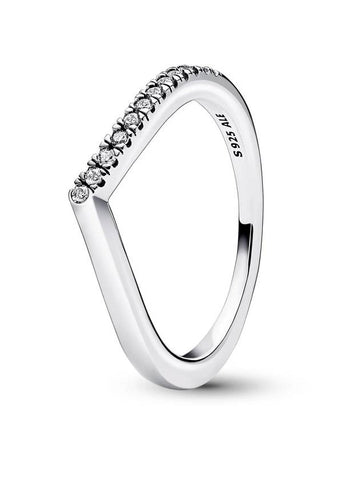 Timeless Wish Half Sparkling Ring Silver - PANDORA - BALAAN 1