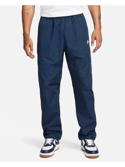 Club Men's Cargo Woven Track Pants Blue - NIKE - BALAAN 2