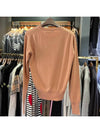 Women's Bea Logo Bea Knit Top Beige - VIVIENNE WESTWOOD - BALAAN.