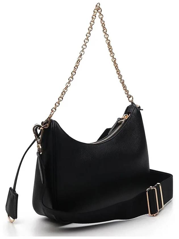 Re-Edition 2005 Saffiano Leather Shoulder Bag Black - PRADA - BALAAN 4