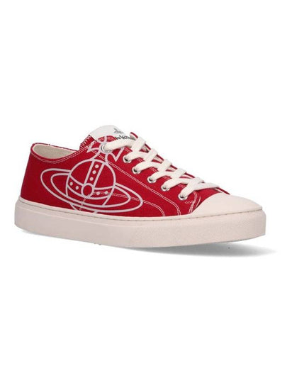 ORB Logo Low Top Sneakers Red - VIVIENNE WESTWOOD - BALAAN 2