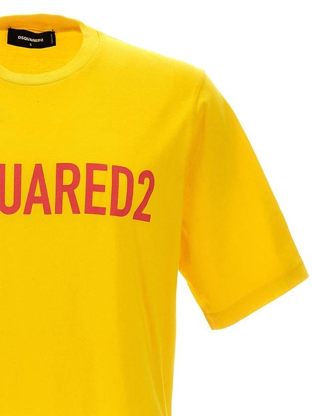 short sleeve t-shirt S74GD1122S24321173 Yellow - DSQUARED2 - BALAAN 4