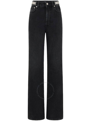 Rabanne Ladies Black 1969 Cotton Straight Leg Jeans Waist Size 25 - PACO RABANNE - BALAAN 1