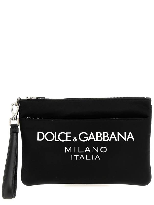 23 fw nylon pouch WITH rubber rise logo Dolce GABBANA BP3259 AG182 8B956 B0230516849 - DOLCE&GABBANA - BALAAN 2