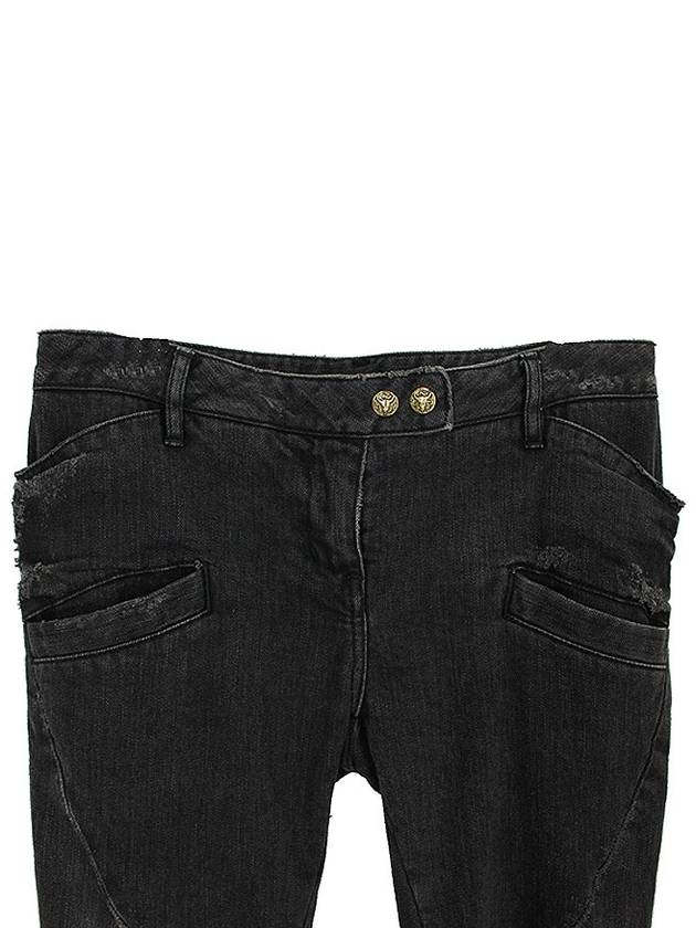 Women s Black Biker Jeans 5401892B - BALMAIN - BALAAN 4