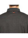 Men's Tour Tech Long Sleeve Polo Shirt Black Melange - J.LINDEBERG - BALAAN 8