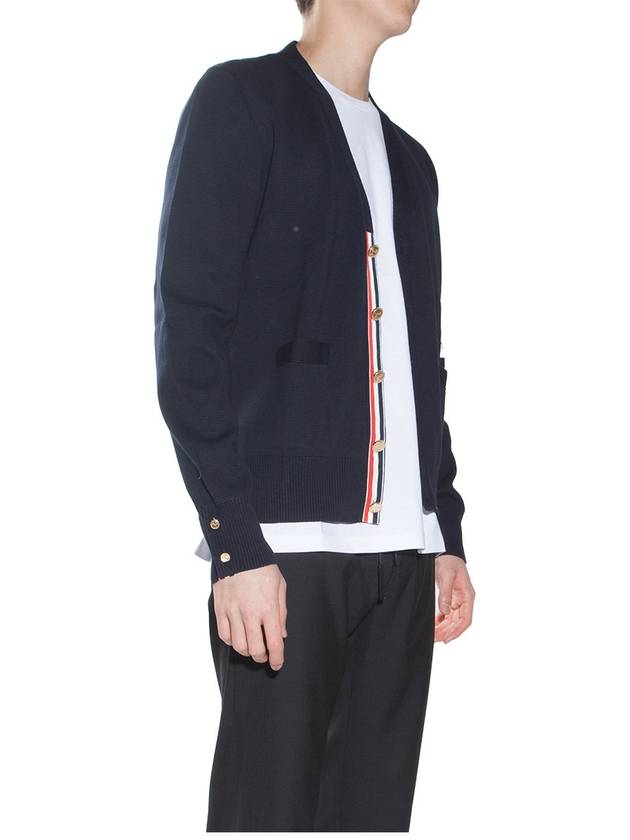 Milano Stitch 4 Bar Cardigan Navy - THOM BROWNE - BALAAN 6