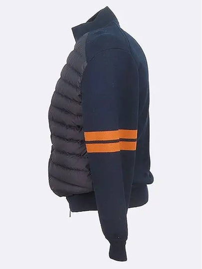 Zegna UCM92A6 navy color knit padded jacket - ERMENEGILDO ZEGNA - BALAAN 2