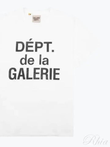 Gallery Deb 24 DDLG 1030 WHTE Logo T Shirt - GALLERY DEPT. - BALAAN 1