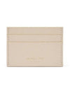 Logo Stamp Grained Leather Card Holder Cream - SPORTY & RICH - BALAAN 3