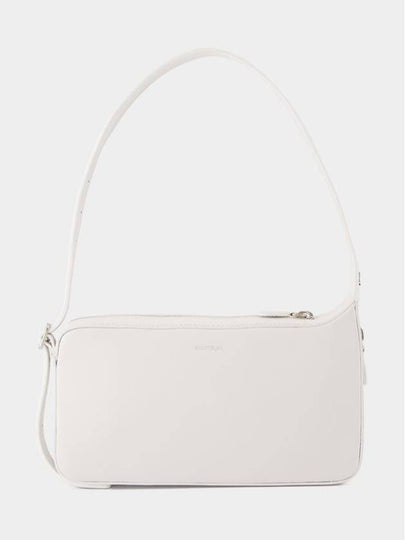 One Racer Baguette Leather Shoulder Bag White - COURREGES - BALAAN 2