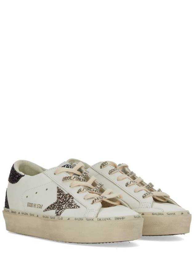 Hi Star Glitter Tab Low Top Sneakers White - GOLDEN GOOSE - BALAAN 3