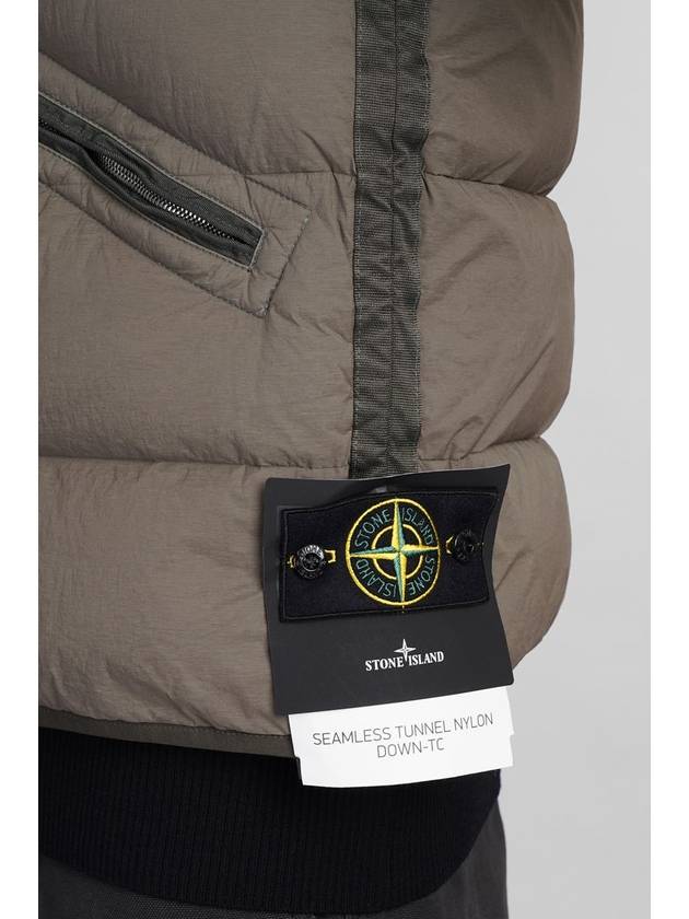 Seamless Tunnel Nylon Down Vest Green - STONE ISLAND - BALAAN 6