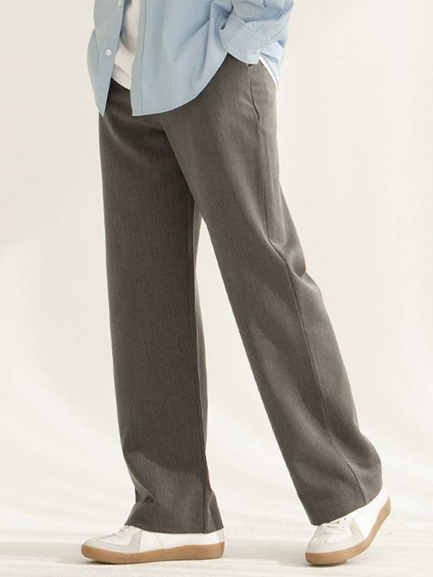 Bern wide banding slacks gray unisex - UNLIKELOOK - BALAAN 2