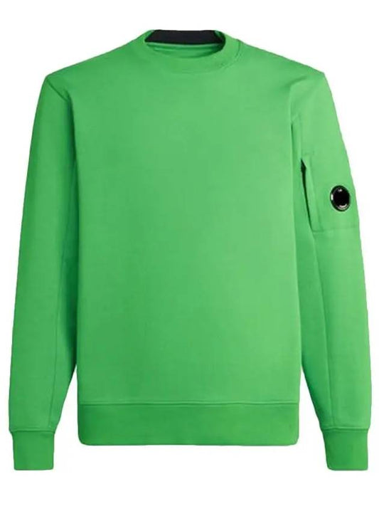 Diagonal Raised Fleece Sweatshirt Green - CP COMPANY - BALAAN 2