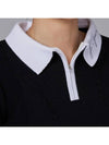 Golf Wear Puff Sleeve Collar Knit Black - J JANE - BALAAN 4