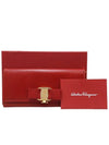 Women s Ferragamo 22B559 Red Rock Buckle Long Wallet - SALVATORE FERRAGAMO - BALAAN 9