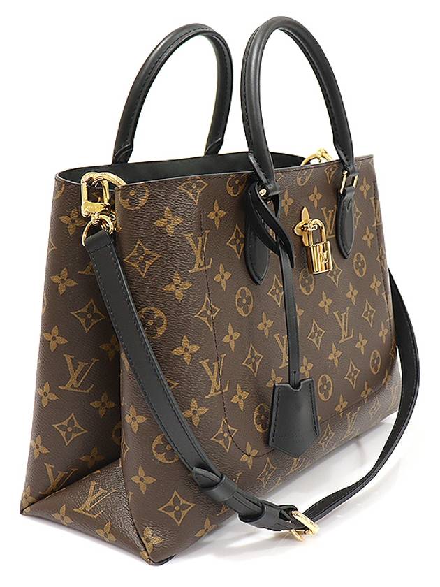 M43550 Monogram Canvas Black Flower Tote 2WAY - LOUIS VUITTON - BALAAN 3